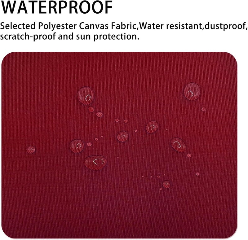 Gheeidau Canvas Repair Patch 9×11 Inch 3Pcs Waterproof Self-Adhesive Fabric Repair Patch for Tents,Boat Cover,Pop Up Canopy,Patio,Bags,Car Seats,Sofas,Furniture Cover(Burgundy) - Image 2